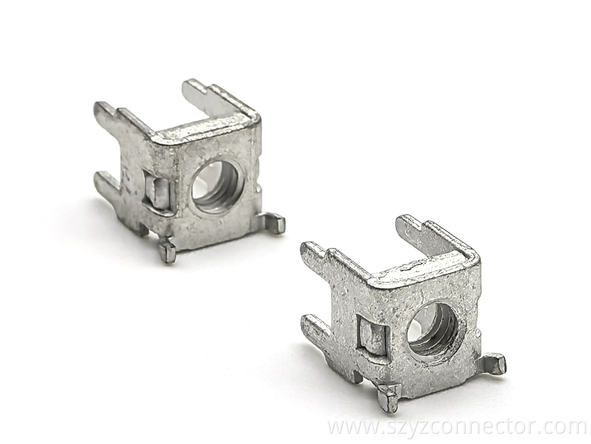 TAT440808-00 Riveted Washer Anti-wire Twist Pin: 8*8*11.2-M4 Matte Tin 48-hour Salt Spray Resistance